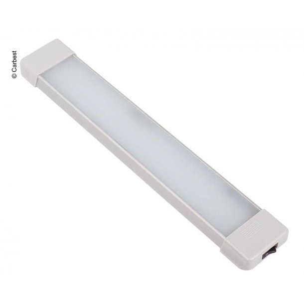 12V LED-lampe med tænd- / sluk-knap, længde: 370mm, 54 lysdioder, aluminium